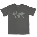 Home is Where the Military Sends Us Pepper Shirt with Map Design