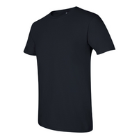 Black t-shirt on a white background