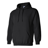 Black hoodie on a white background